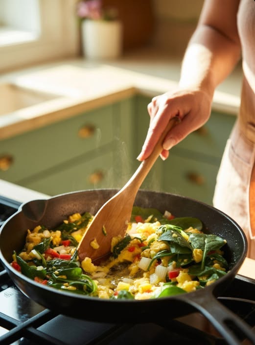 Customer cooking with natural oil
