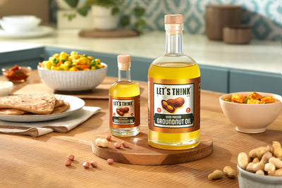 Wood Pressed Groundnut Oil - Lets Think