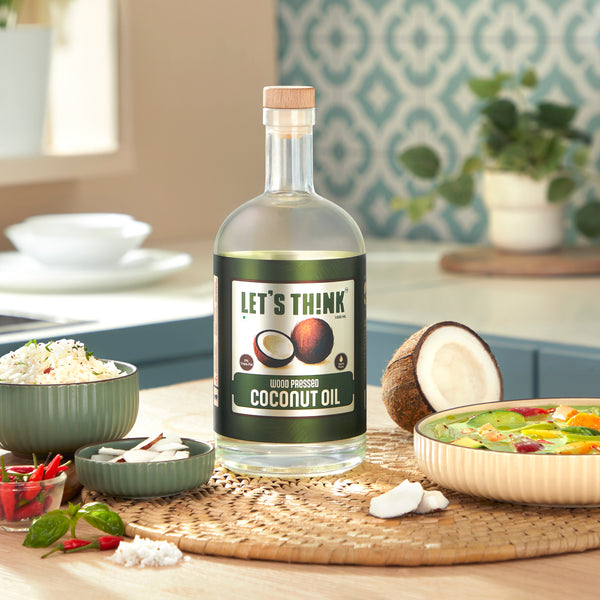 Wood Pressed Coconut Oil - Lets Think
