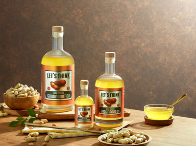 Wood Pressed Groundnut Oil - Lets Think