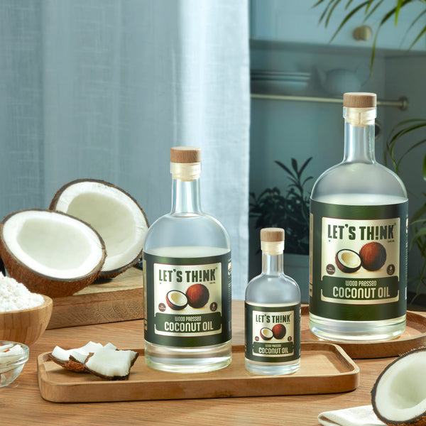 Wood Pressed Coconut Oil - Lets Think