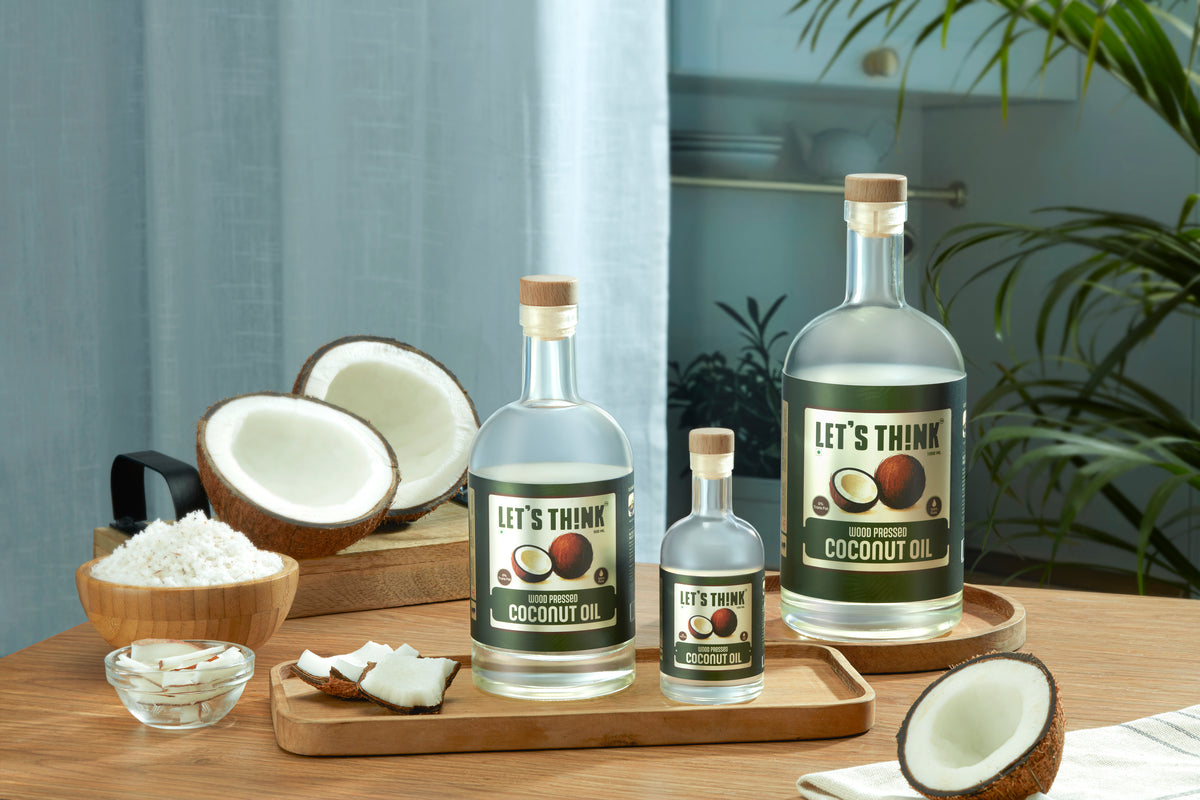 Wood Pressed Coconut Oil - Lets Think